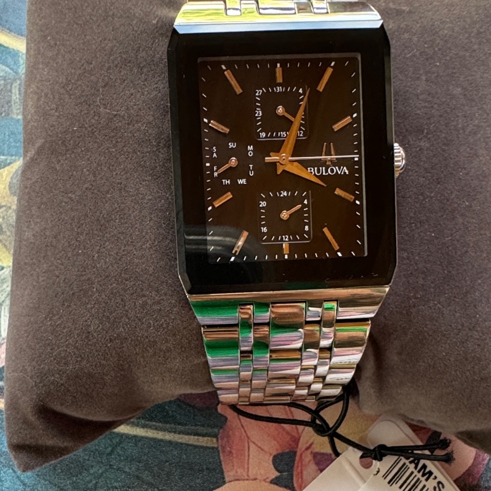 Bulova Silver and Black Smartwatch